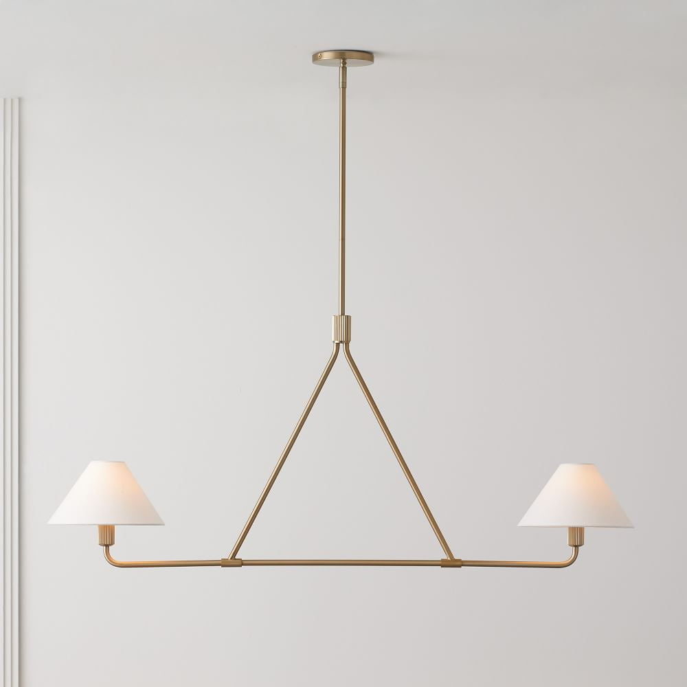 Ornuvyh Vintage Industrial Metal Fabric Chandelier - Lamp Copper
