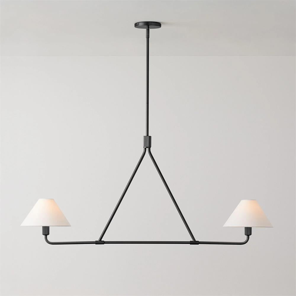Ornuvyh Vintage Industrial Metal Fabric Chandelier - Lamp Copper