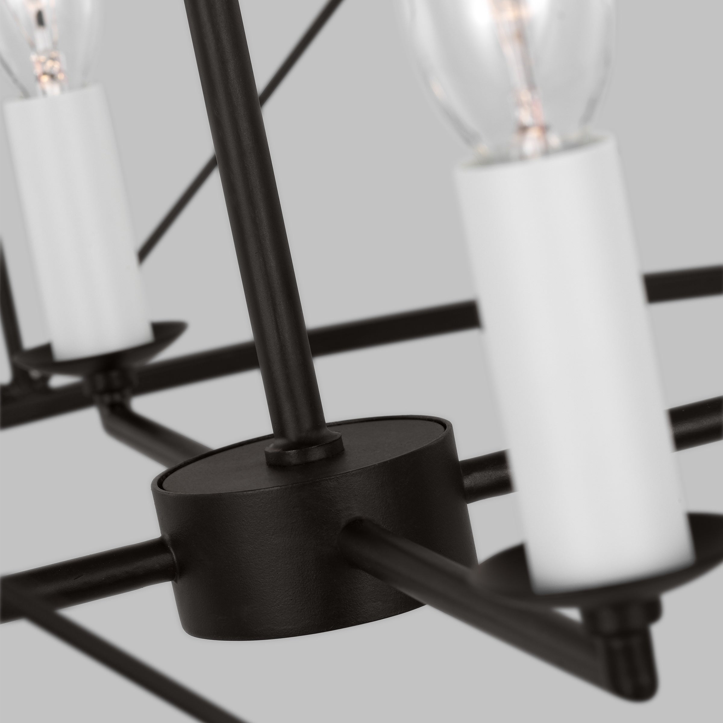 Waegnuvyu Modern Minimalist Vintage Industrial Metal Lantern Chandelier - Lamp Copper