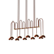 Blikuvyh Vintage Industrial Atelier Brass Metal Chandelier - Lamp Copper