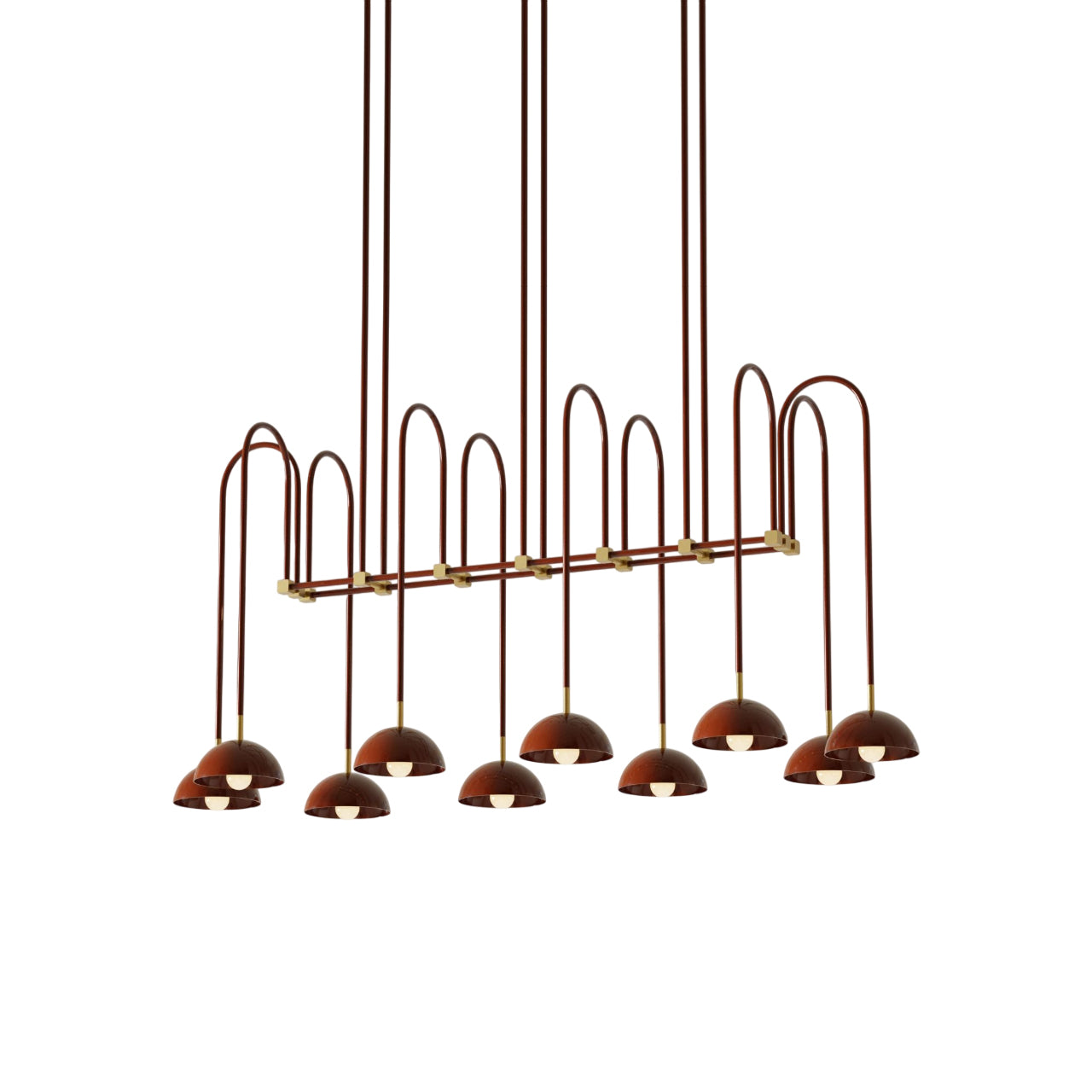 Blikuvyh Vintage Industrial Atelier Brass Metal Chandelier - Lamp Copper