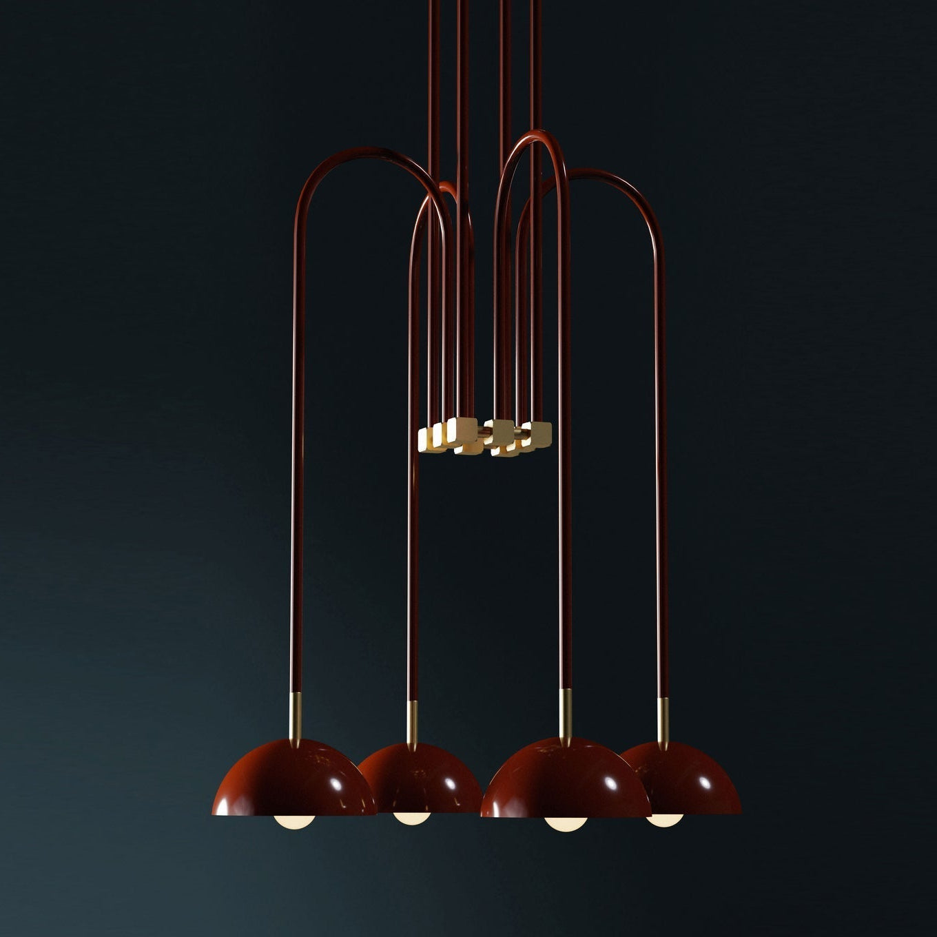 Blikuvyh Vintage Industrial Atelier Brass Metal Chandelier - Lamp Copper