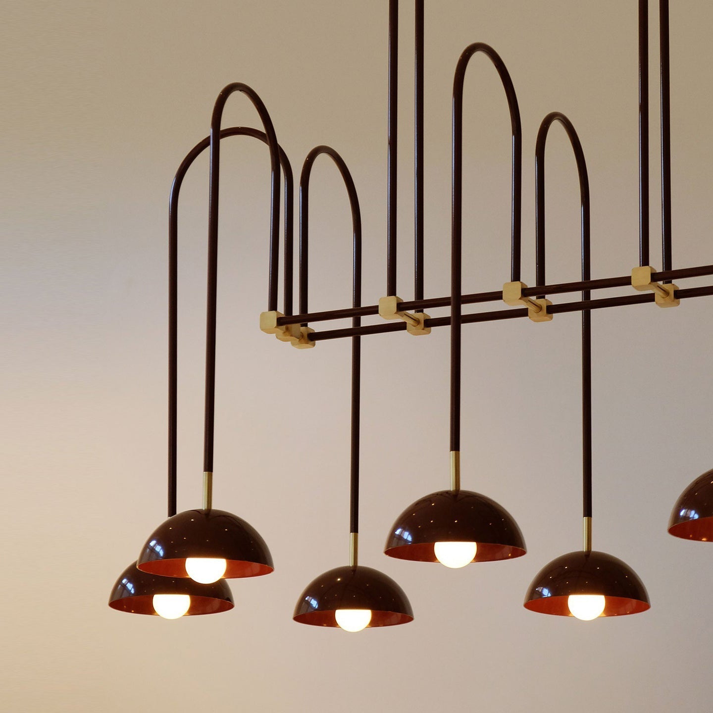 Blikuvyh Vintage Industrial Atelier Brass Metal Chandelier - Lamp Copper