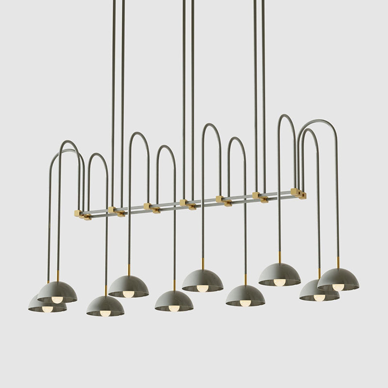 Blikuvyh Vintage Industrial Atelier Brass Metal Chandelier - Lamp Copper