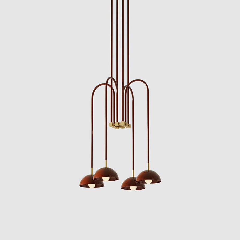 Blikuvyh Vintage Industrial Atelier Brass Metal Chandelier - Lamp Copper
