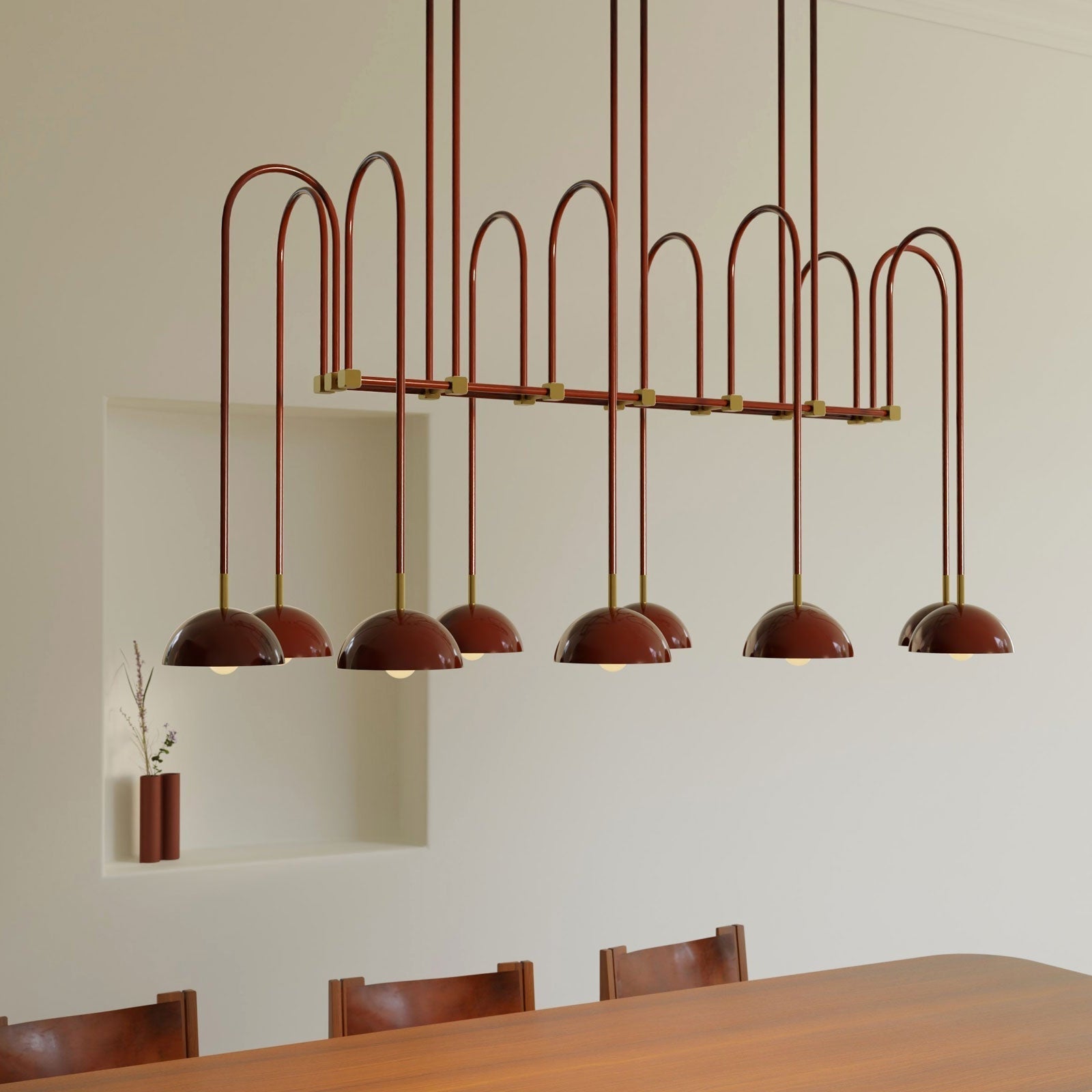 Blikuvyh Vintage Industrial Atelier Brass Metal Chandelier - Lamp Copper