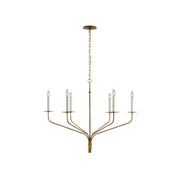 Caeluvyh Vintage Industrial Black Metal Chandelier - Lamp Copper