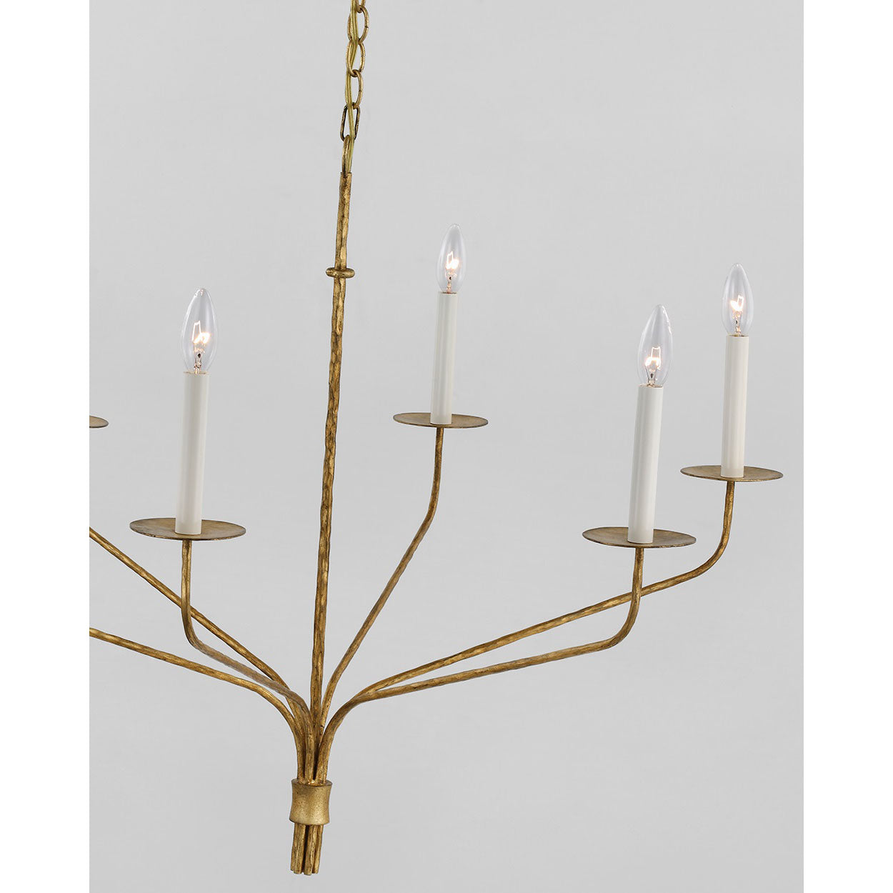 Caeluvyh Vintage Industrial Black Metal Chandelier - Lamp Copper