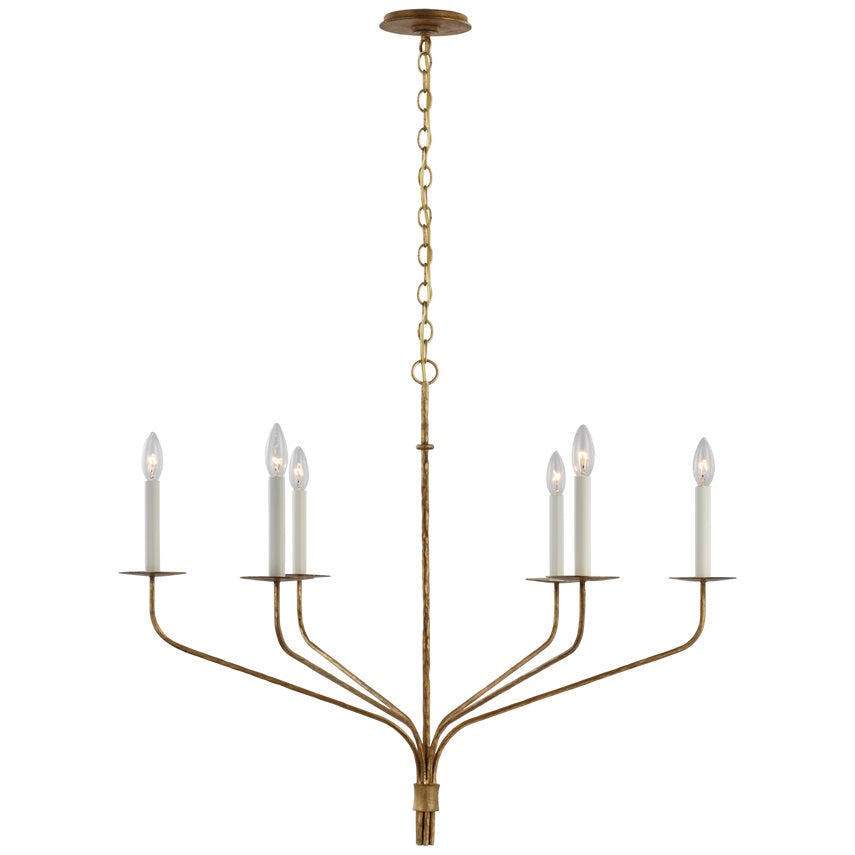 Caeluvyh Vintage Industrial Black Metal Chandelier - Lamp Copper