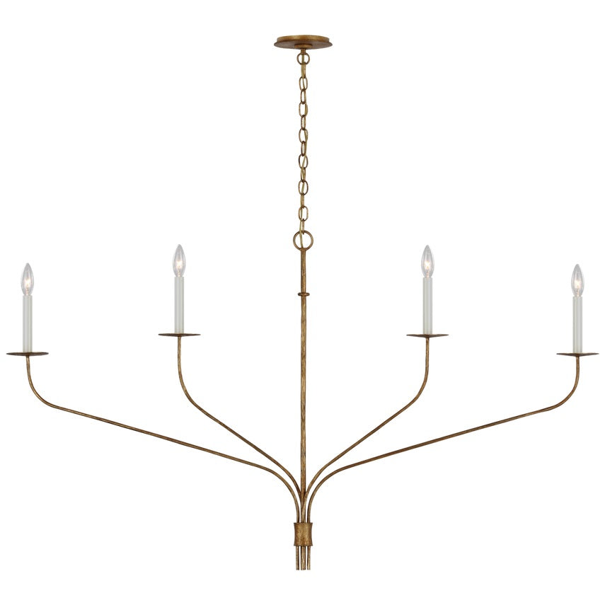 Caeluvyh Vintage Industrial Black Metal Chandelier - Lamp Copper