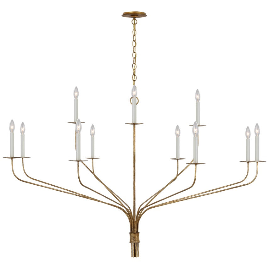 Caeluvyh Vintage Industrial Black Metal Chandelier - Lamp Copper
