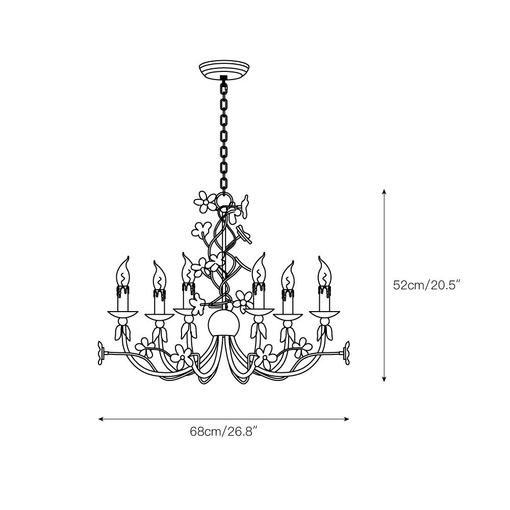 Ornuvyu Postmodern Luxury Clear Metal Crystal Chandelier - Lamp Copper