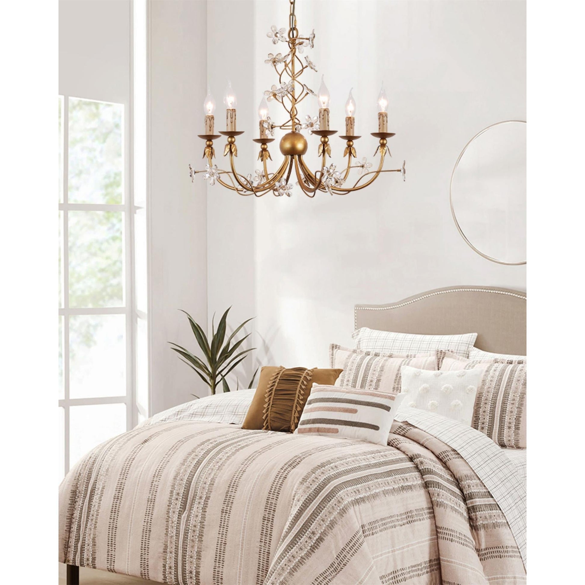 Ornuvyu Postmodern Luxury Clear Metal Crystal Chandelier - Lamp Copper