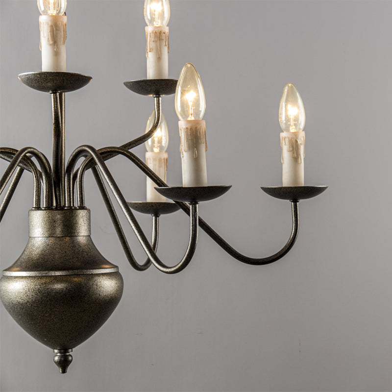 Blikuvyu Vintage Industrial Brass Metal Chandelier - Lamp Copper