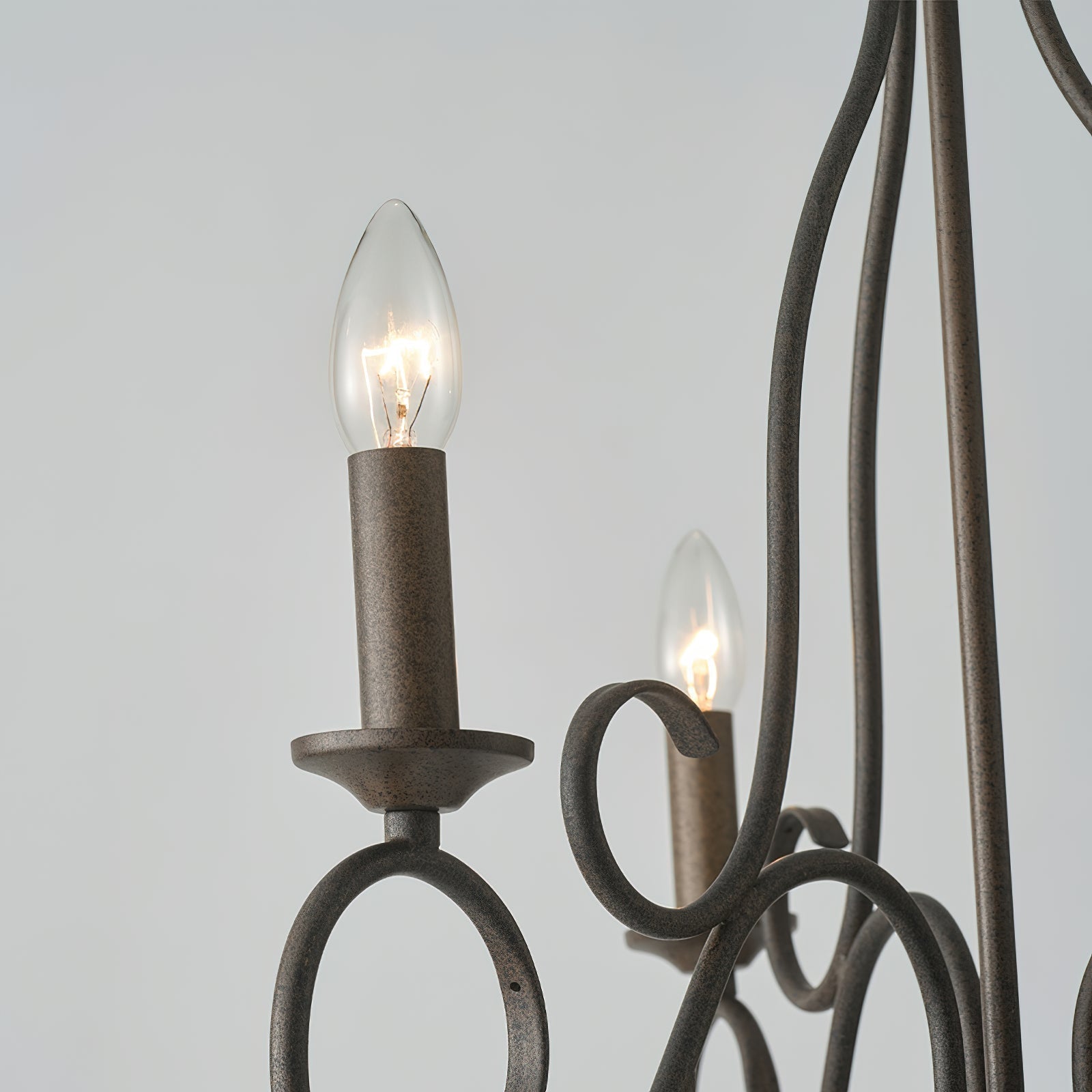 Dvaluvyu Vintage Industrial Metal Chandelier - Lamp Copper