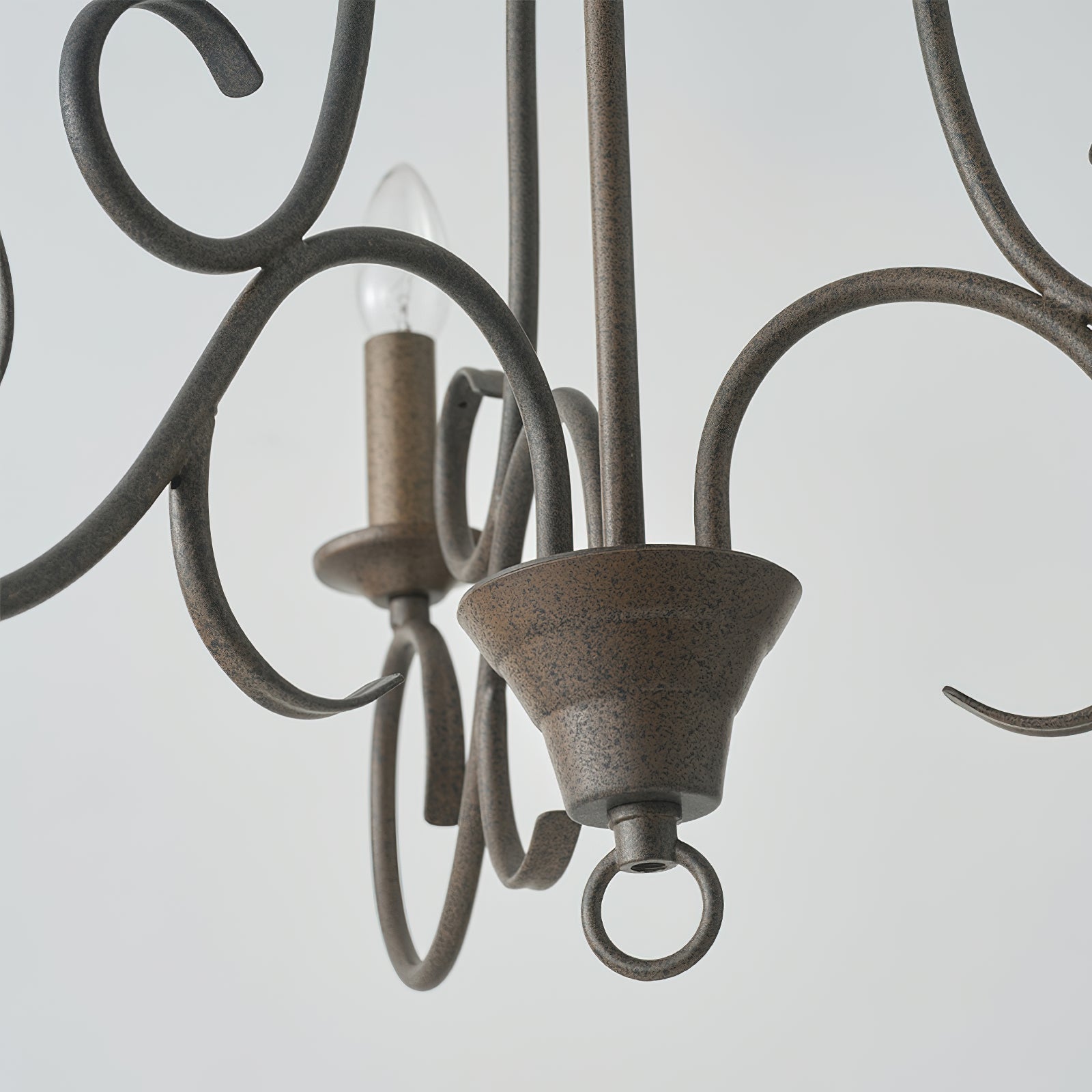 Dvaluvyu Vintage Industrial Metal Chandelier - Lamp Copper