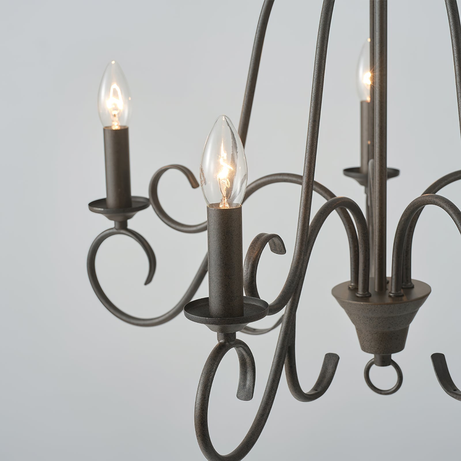 Dvaluvyu Vintage Industrial Metal Chandelier - Lamp Copper
