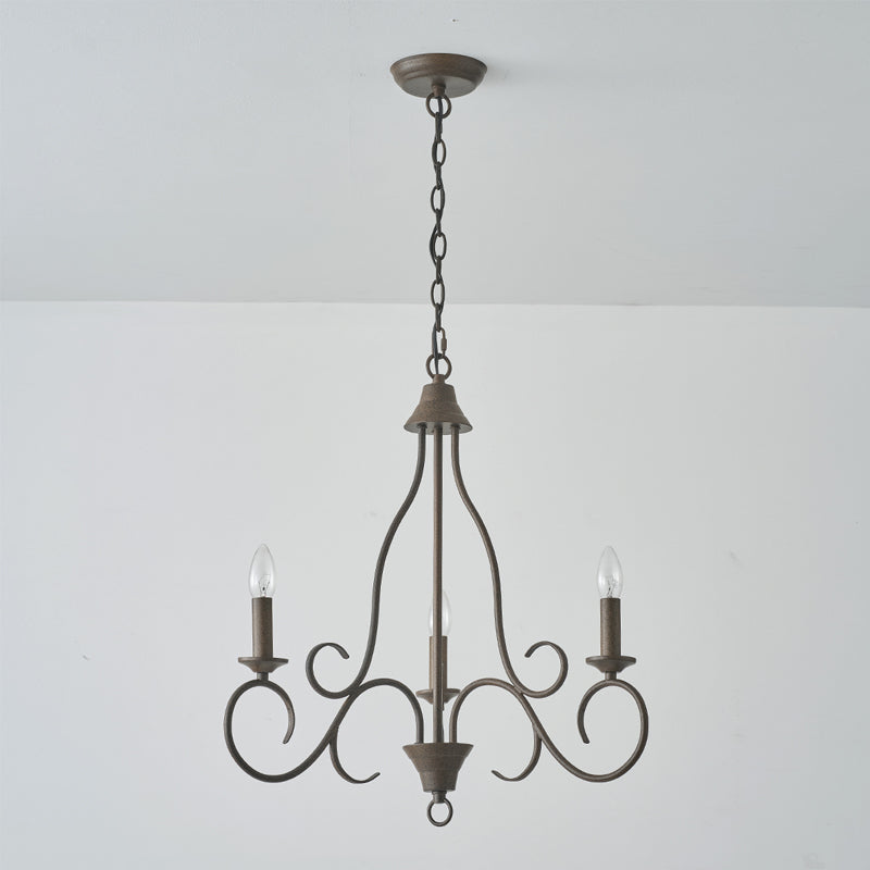 Dvaluvyu Vintage Industrial Metal Chandelier - Lamp Copper