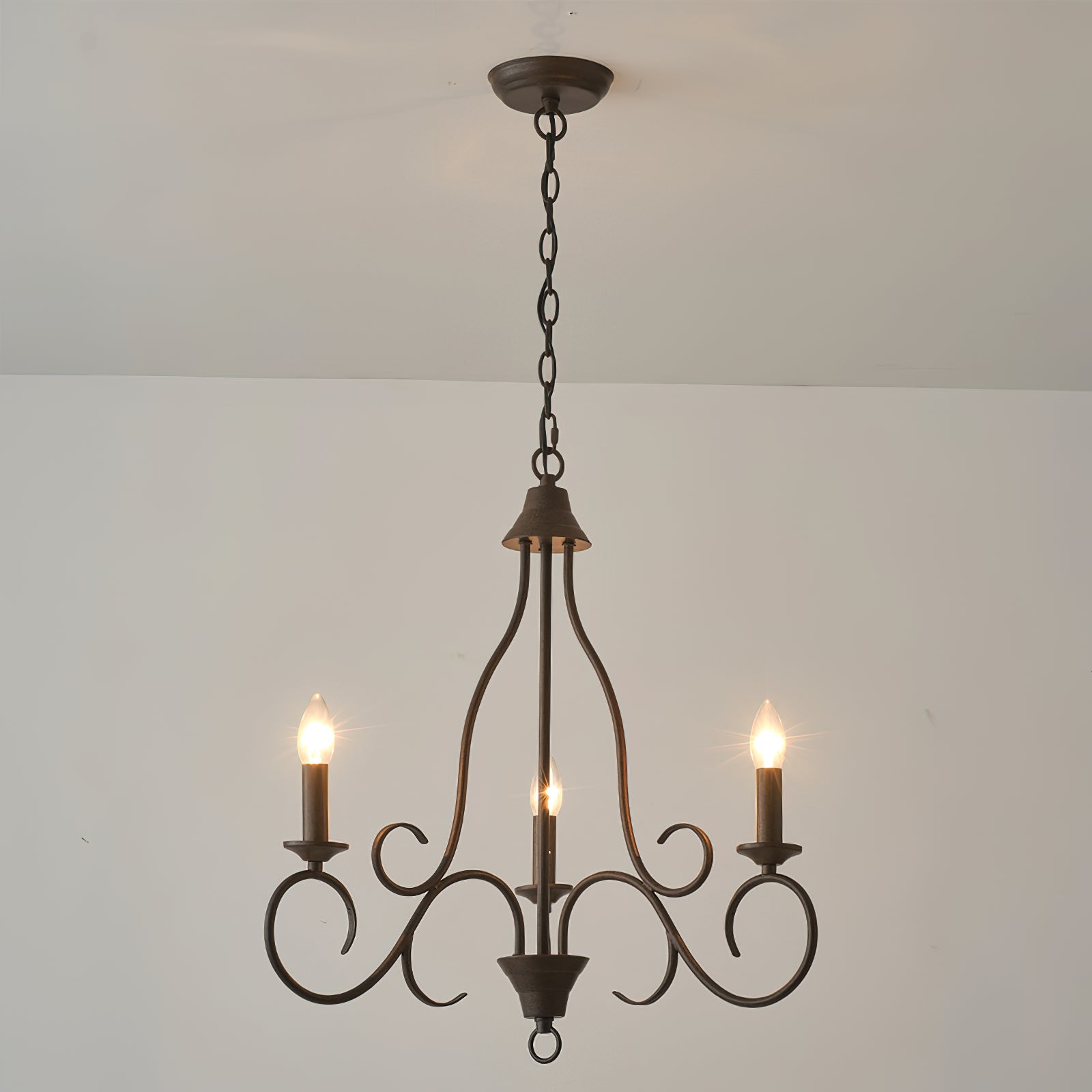 Dvaluvyu Vintage Industrial Metal Chandelier - Lamp Copper