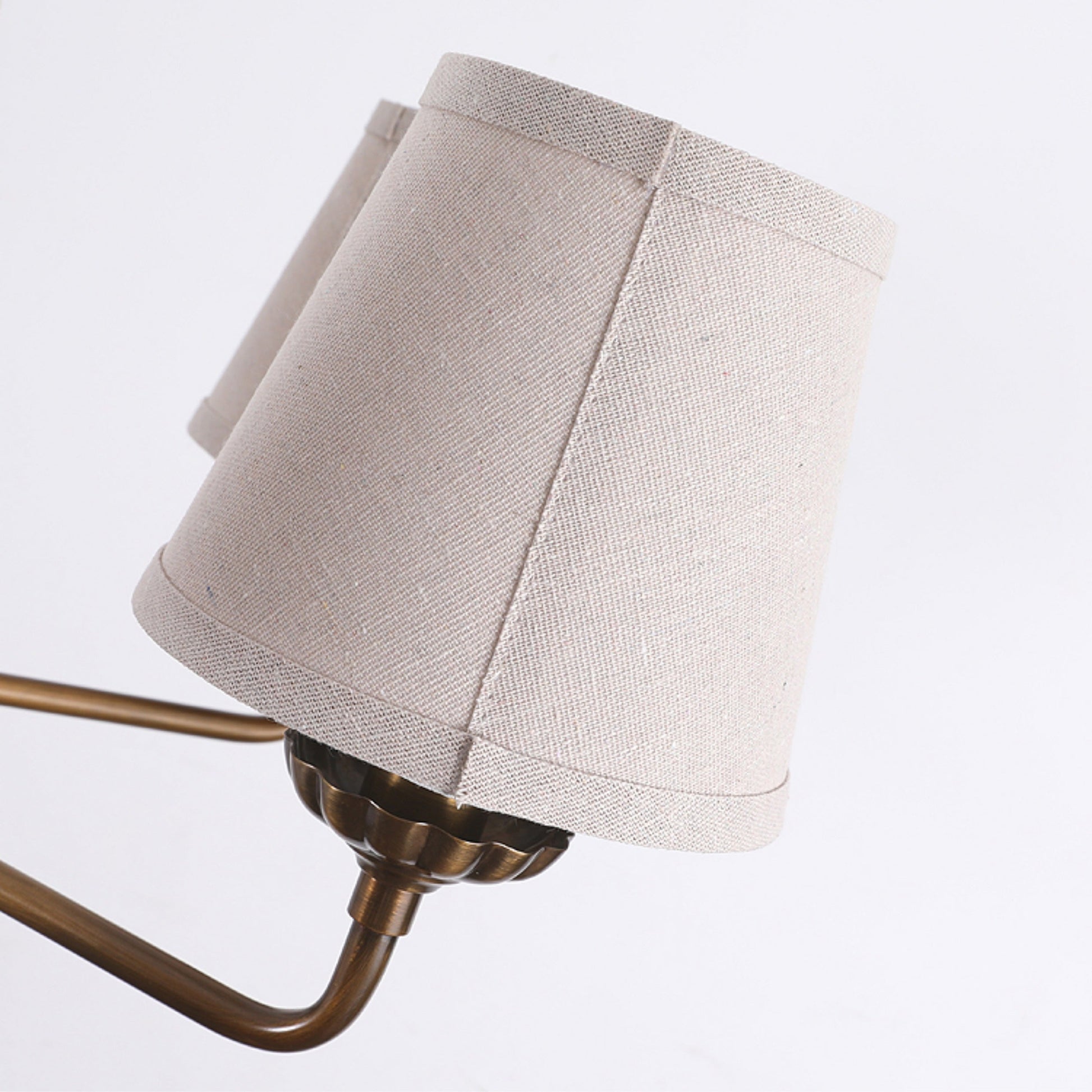 Gloruvyh Vintage Industrial Fabric Metal Chandelier - Lamp Copper