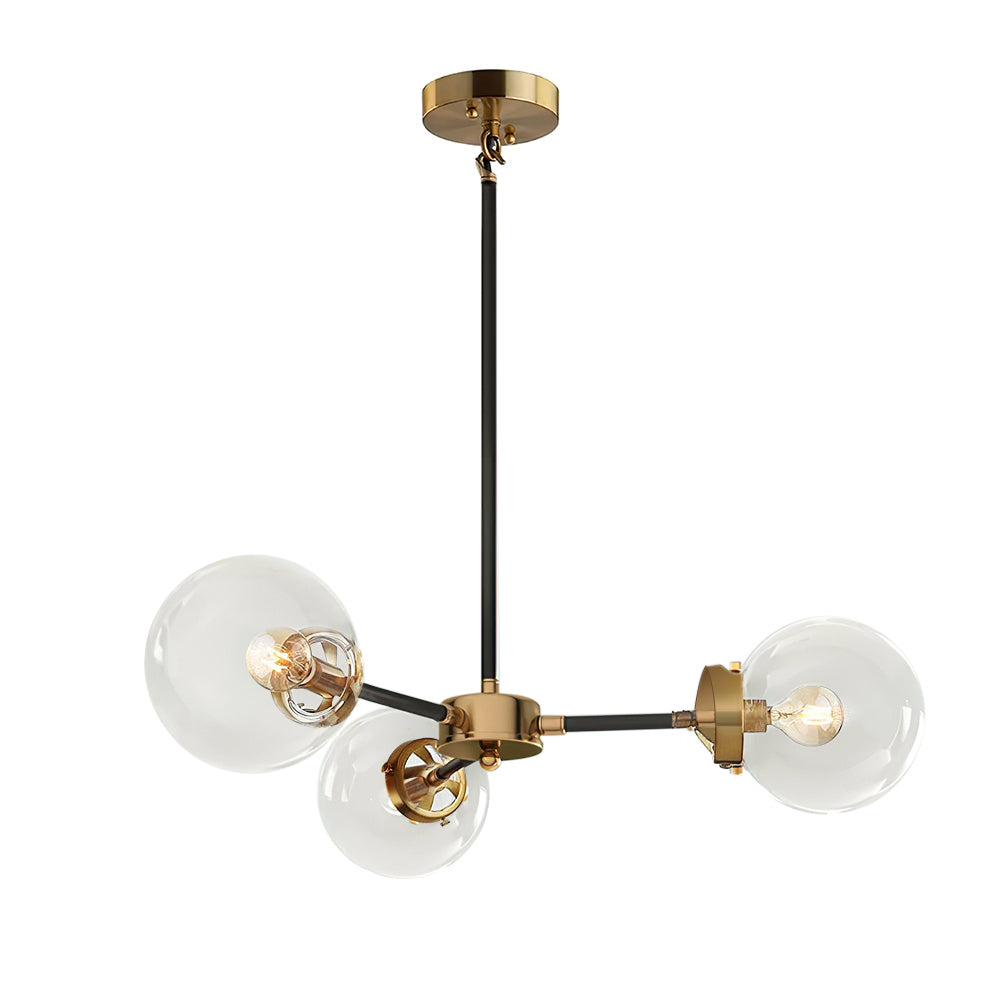 Kvennulix Mid-century Sputnik Metal Chandelier - Lamp Copper