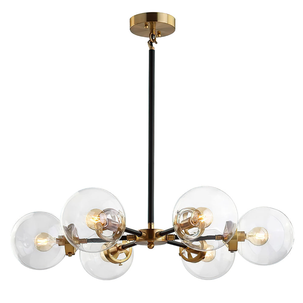 Kvennulix Mid-century Sputnik Metal Chandelier - Lamp Copper