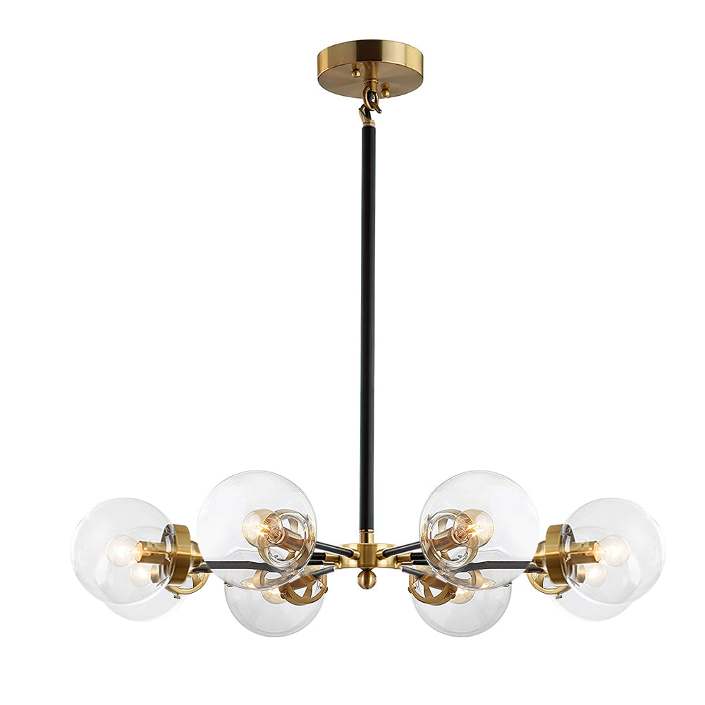 Kvennulix Mid-century Sputnik Metal Chandelier - Lamp Copper