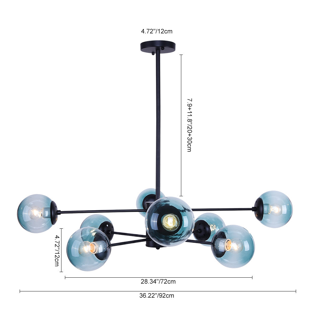Ulfhedn Sputnik Metal Light Chandelier - Lamp Copper