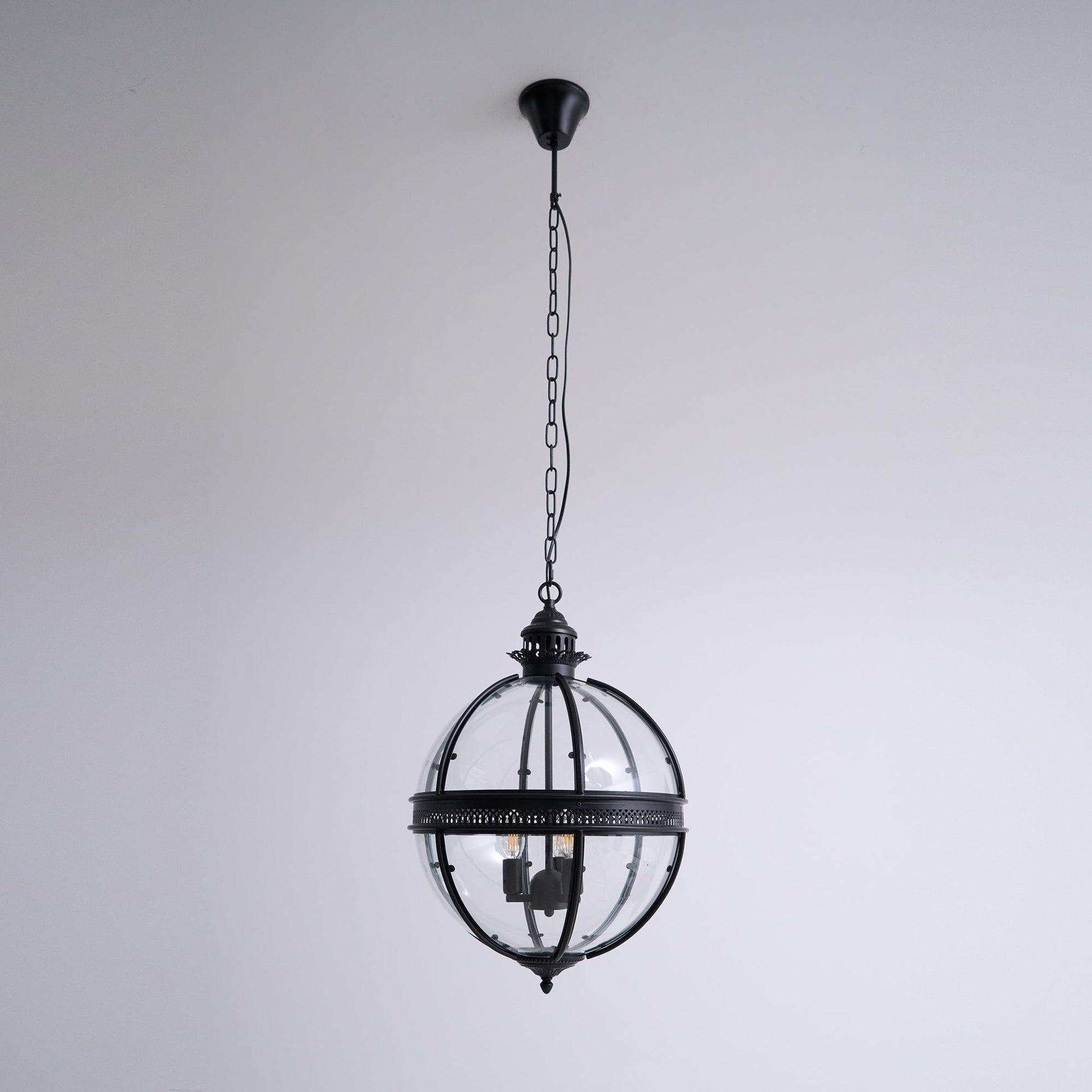 Edward Retro Pendant Light Glass - Lamp Copper