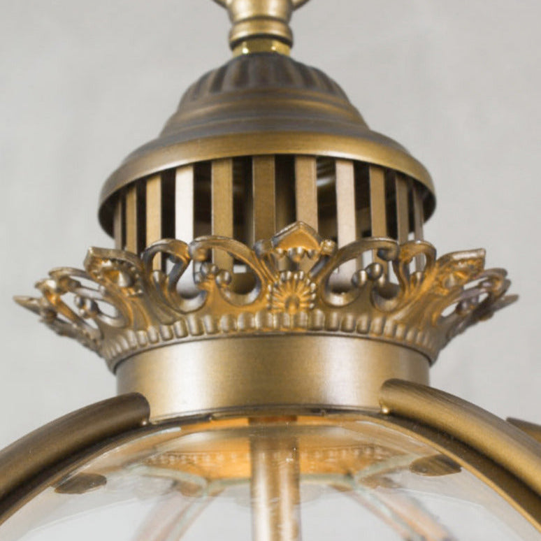 Edward Retro Pendant Light Glass - Lamp Copper
