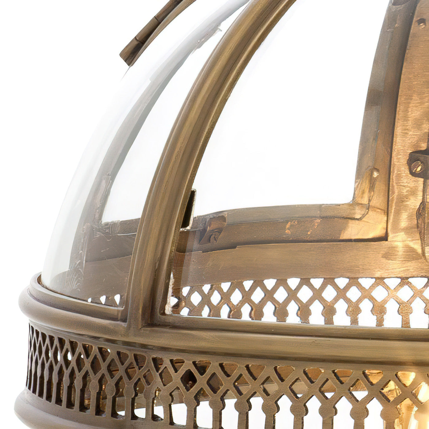 Edward Retro Pendant Light Glass - Lamp Copper