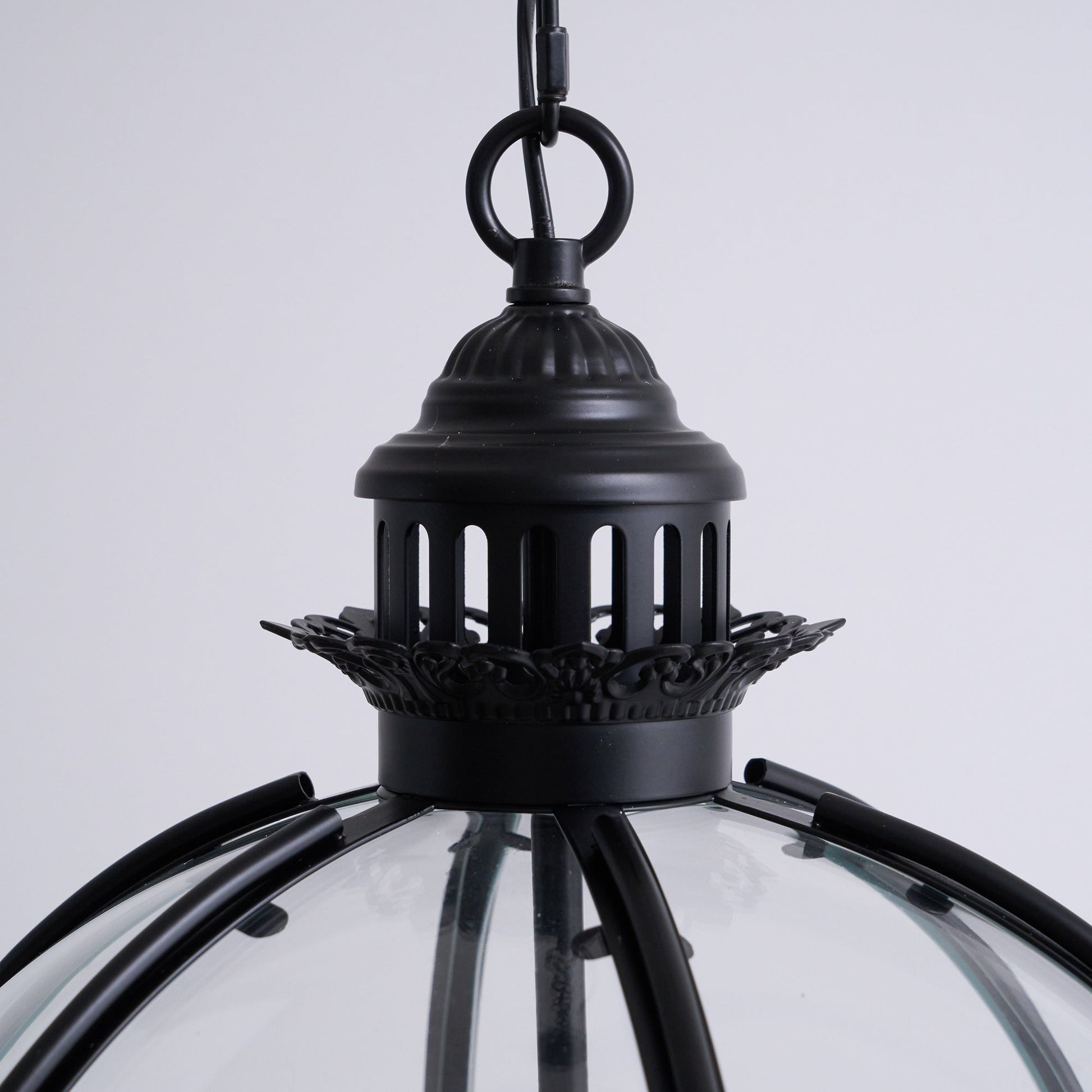 Edward Retro Pendant Light Glass - Lamp Copper