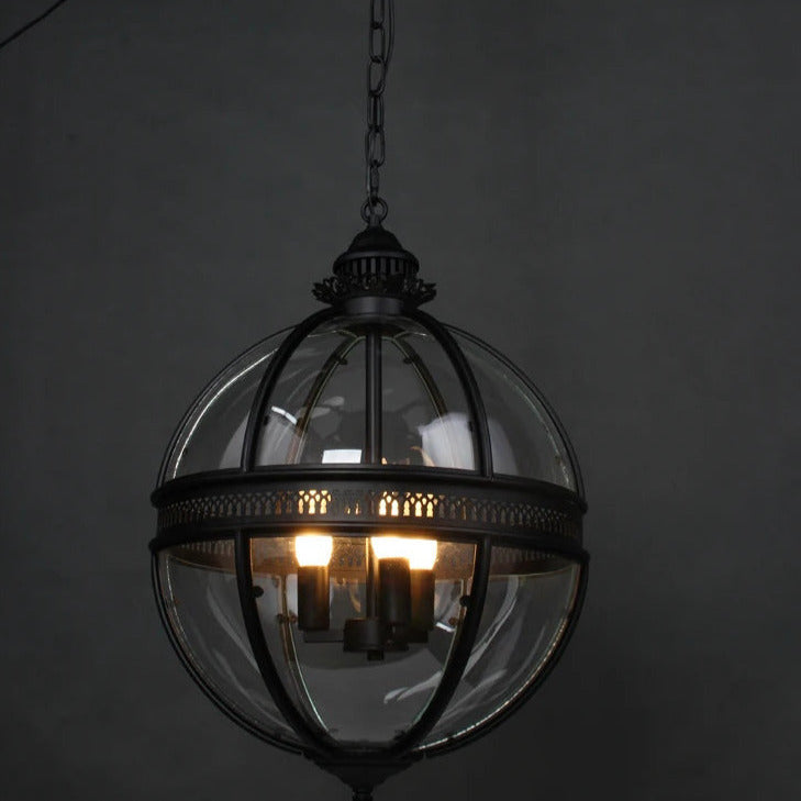 Edward Retro Pendant Light Glass - Lamp Copper
