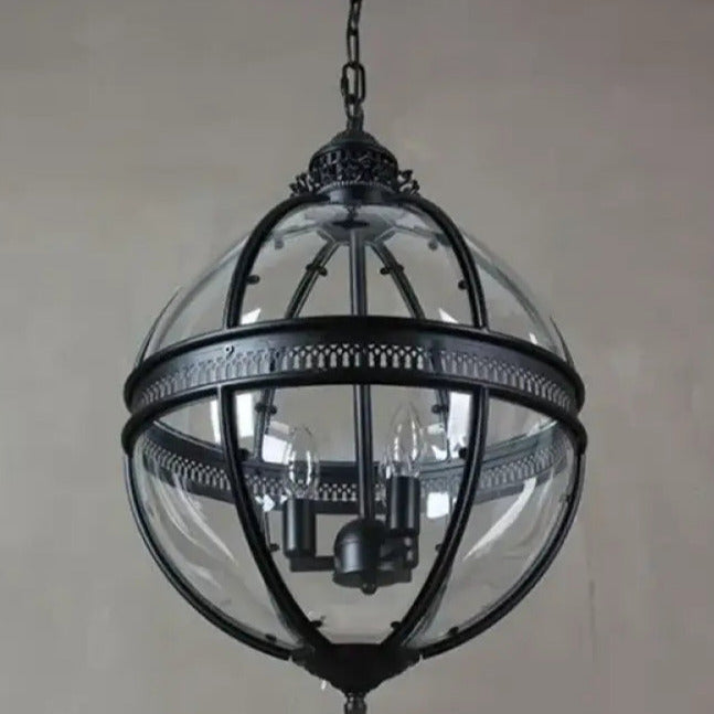 Edward Retro Pendant Light Glass - Lamp Copper