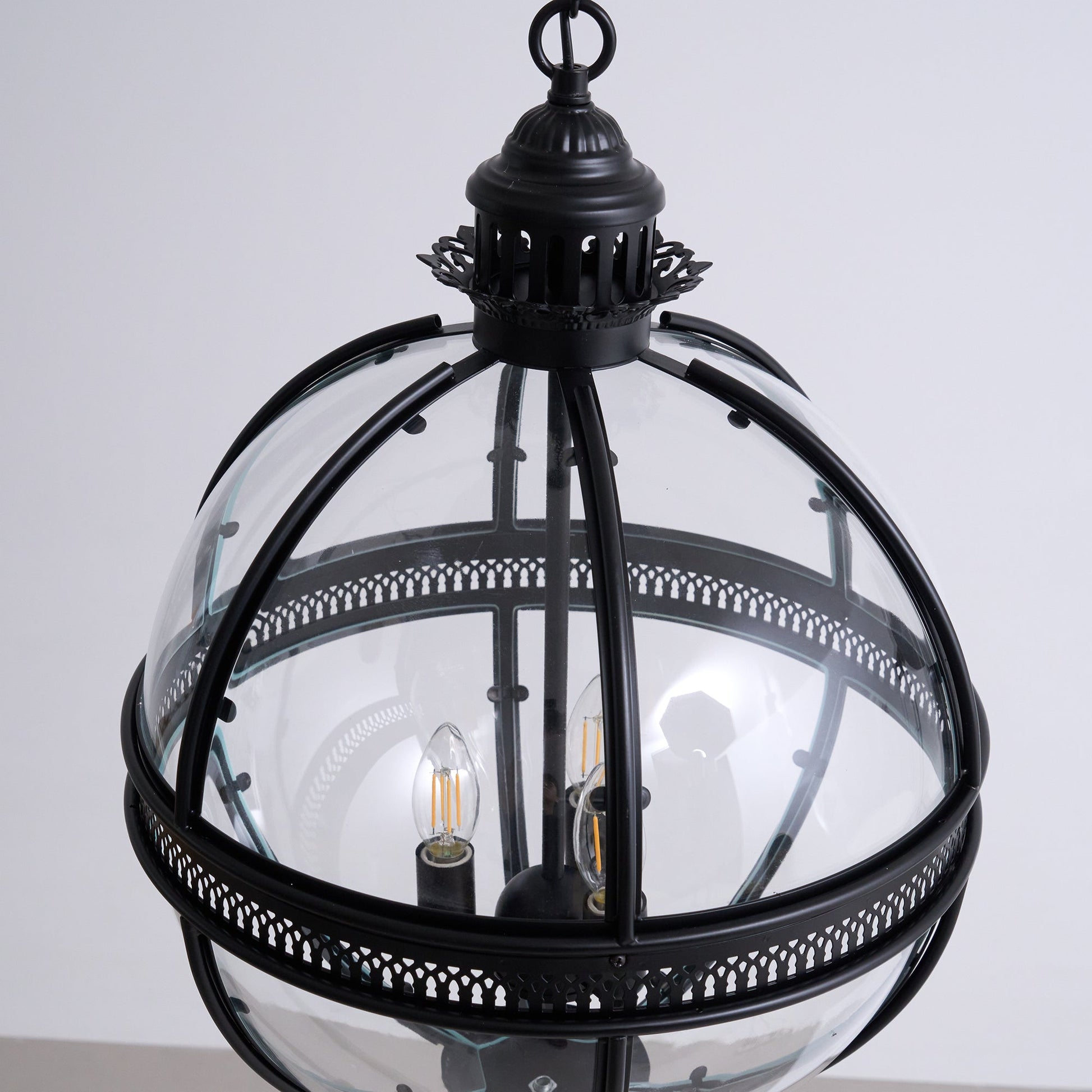 Edward Retro Pendant Light Glass - Lamp Copper