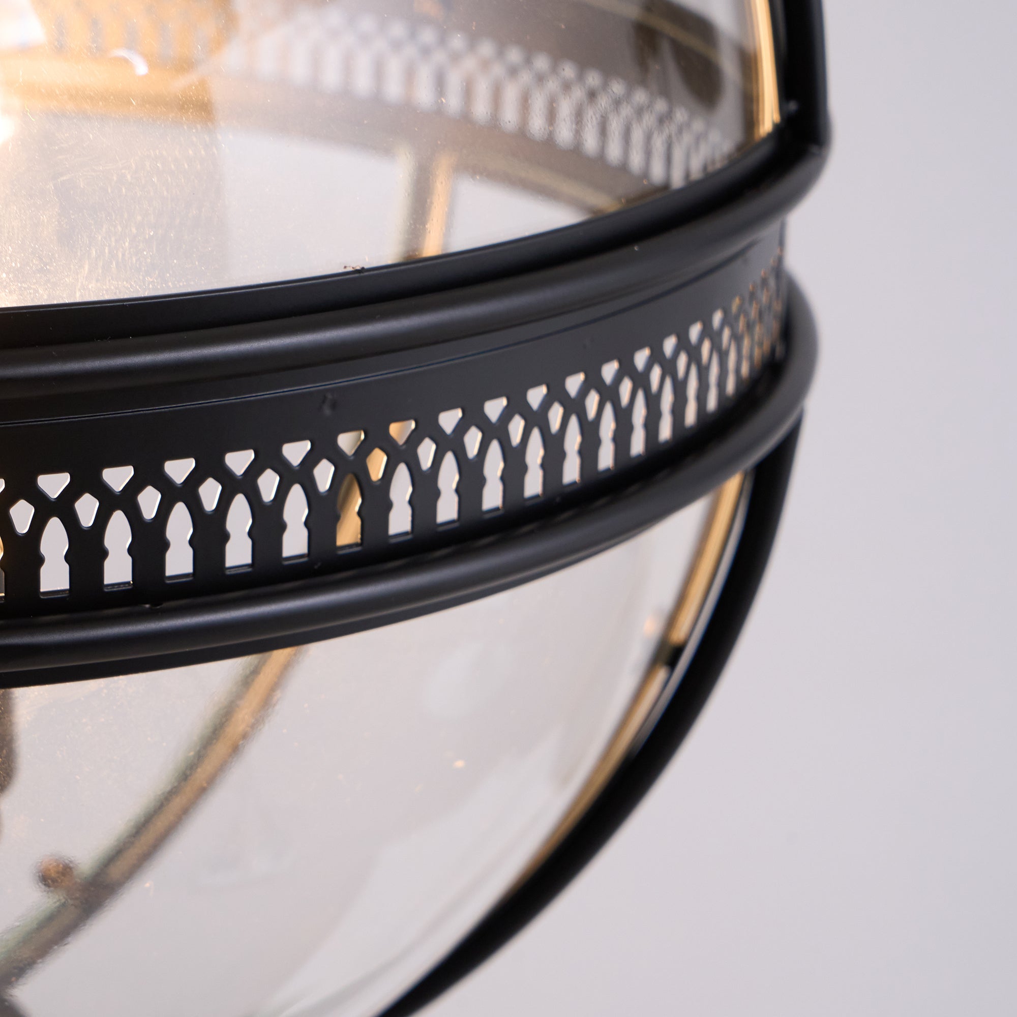 Edward Retro Pendant Light Glass - Lamp Copper
