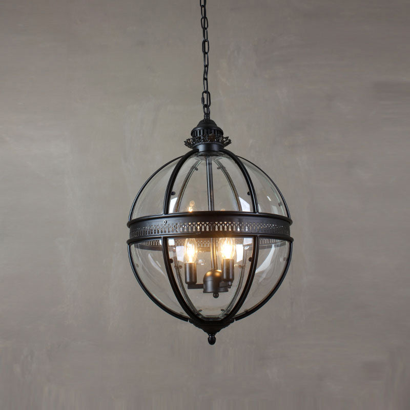 Edward Retro Pendant Light Glass - Lamp Copper