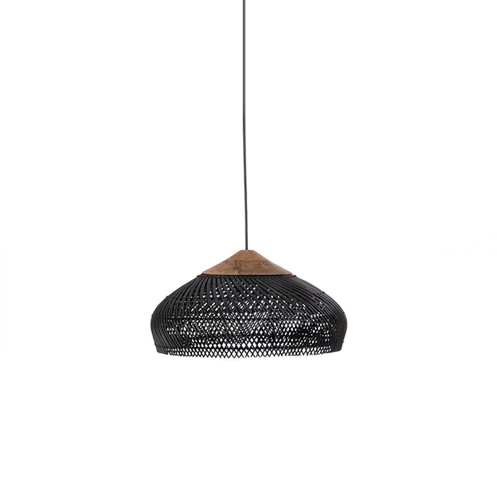 Evelyn Braided Rattan Livingroom Pendant Lamp - Lamp Copper