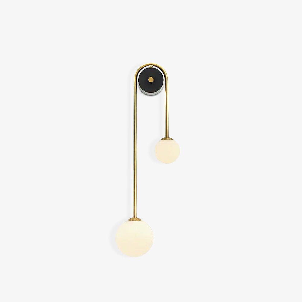 Elaro Brass Arc Wall Light - Lamp Copper