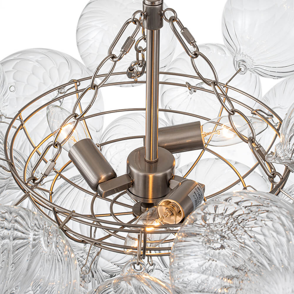 Stellia Bubble Art Brass Chandelier - Lamp Copper