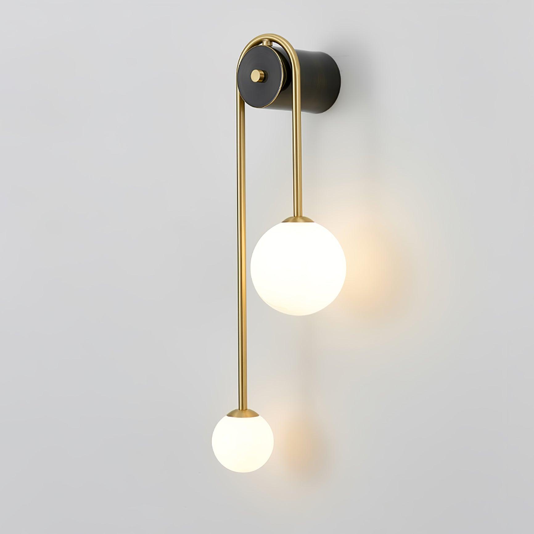 Elaro Brass Arc Wall Light - Lamp Copper