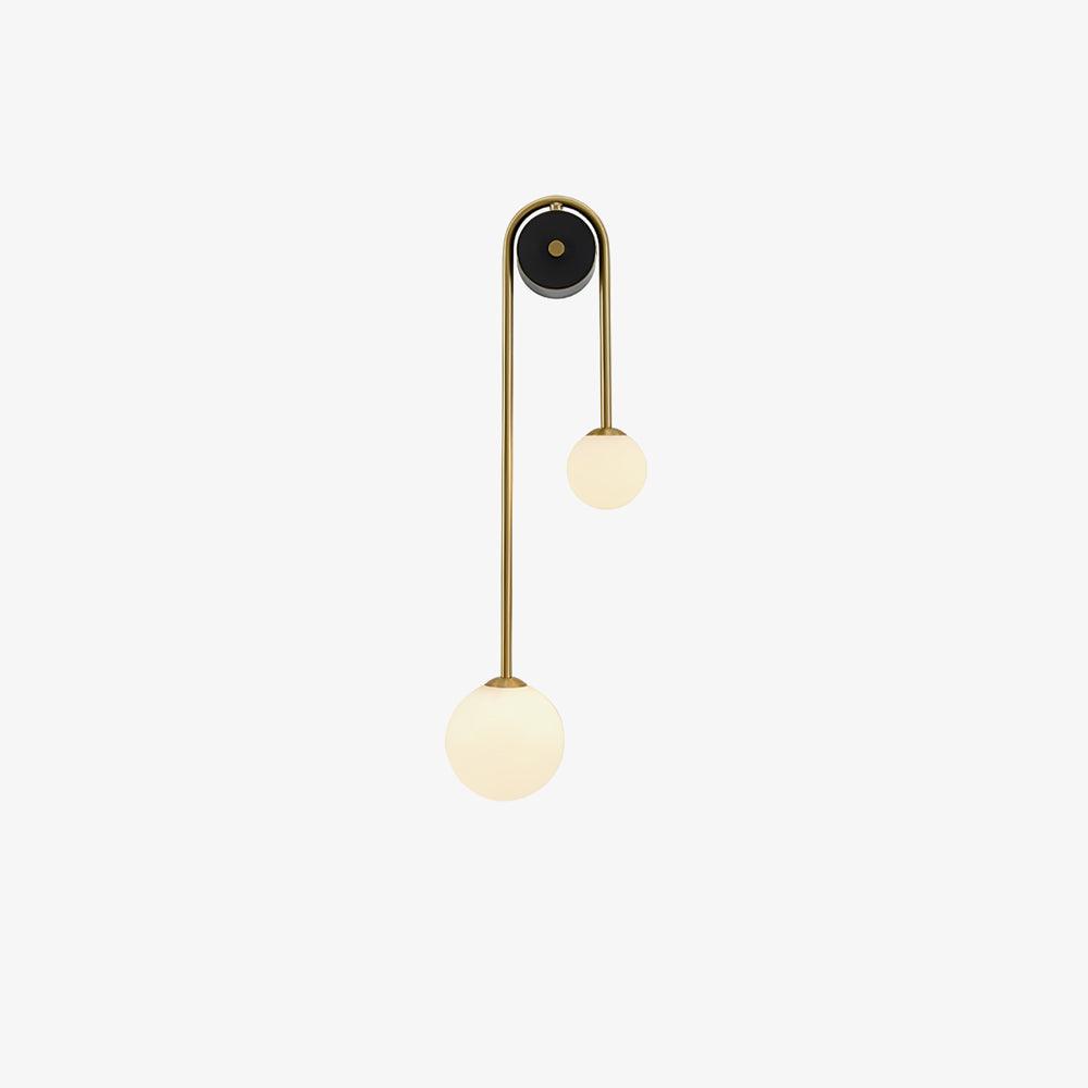Elaro Brass Arc Wall Light - Lamp Copper