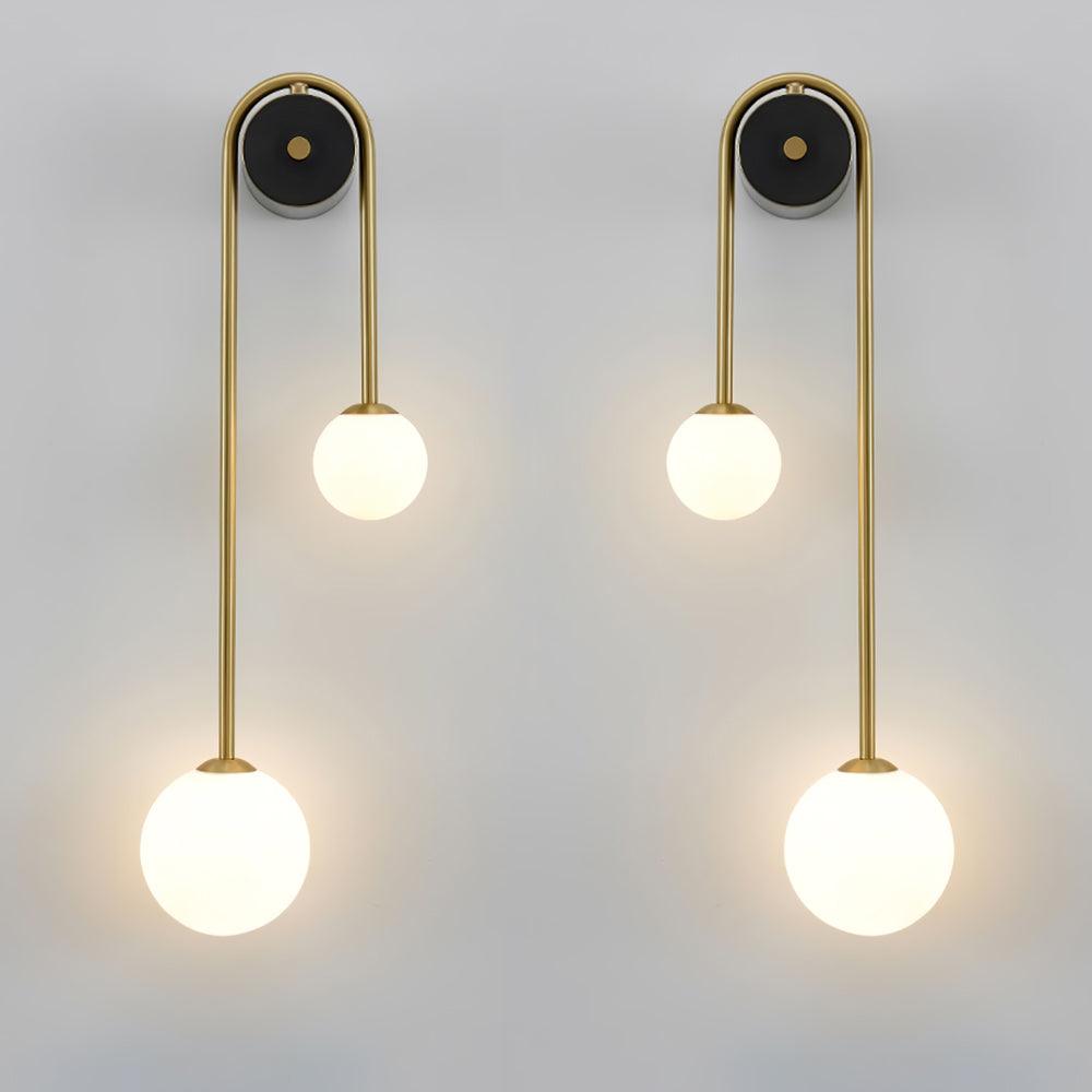Elaro Brass Arc Wall Light - Lamp Copper