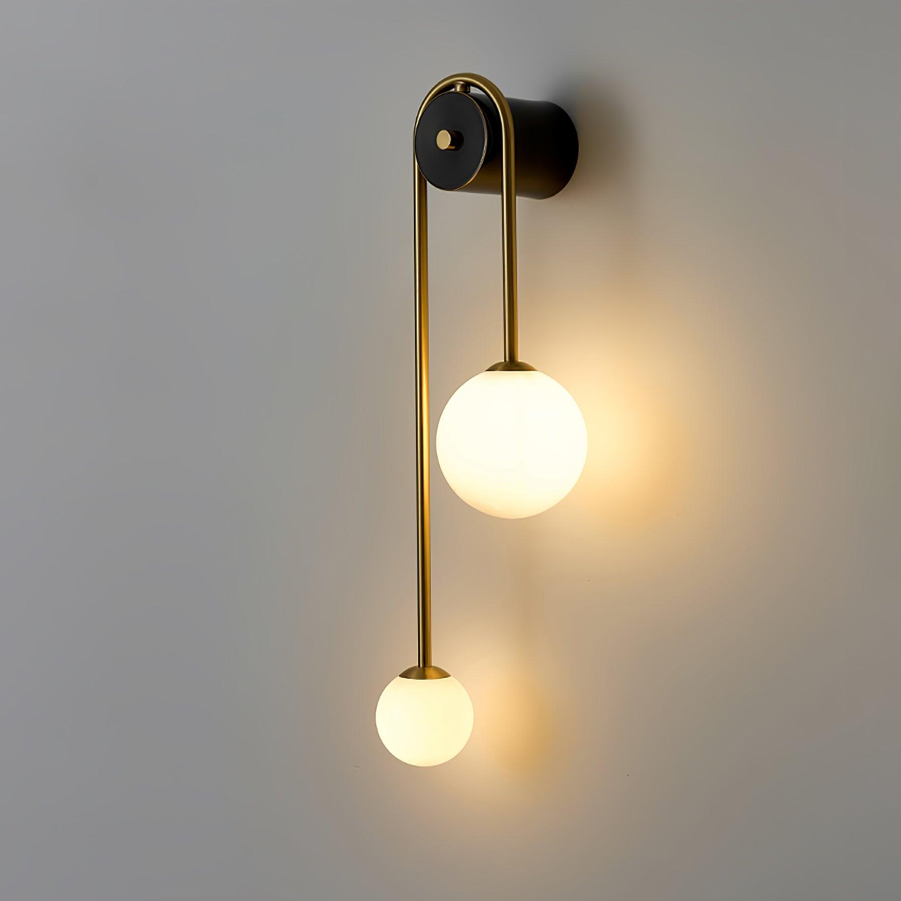 Elaro Brass Arc Wall Light - Lamp Copper