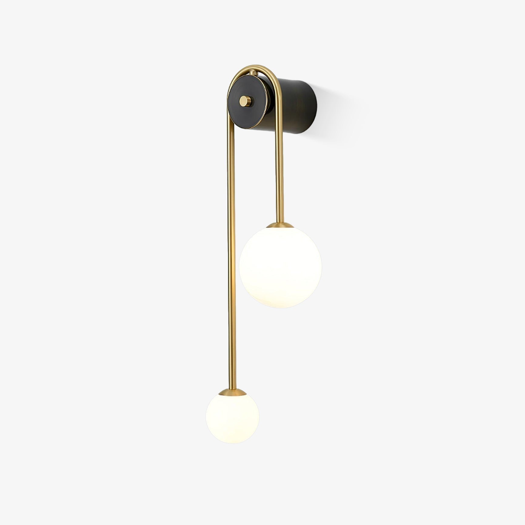 Elaro Brass Arc Wall Light - Lamp Copper