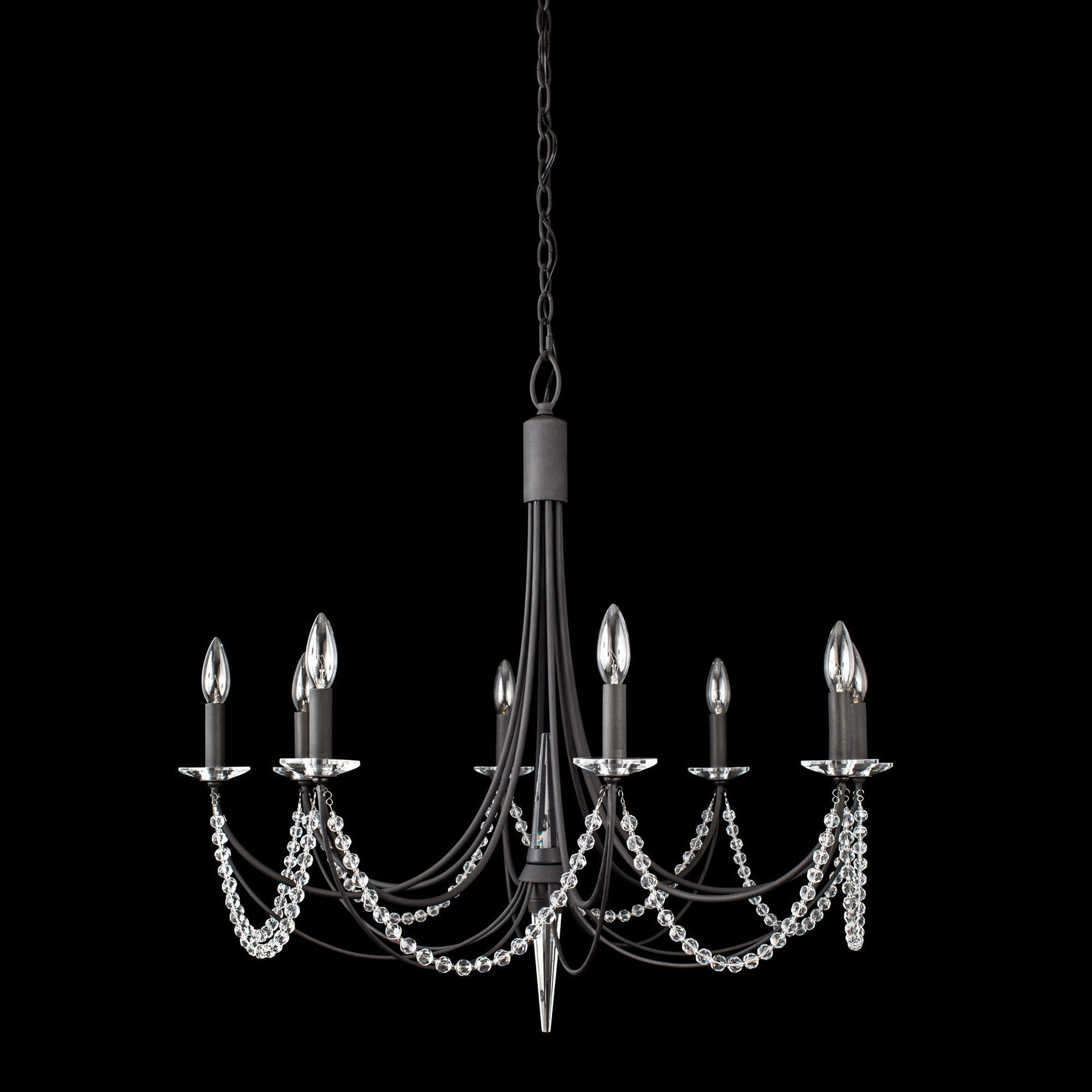 Purelux Postmodern Luxury Brass Metal Crystal Chandelier - Lamp Copper