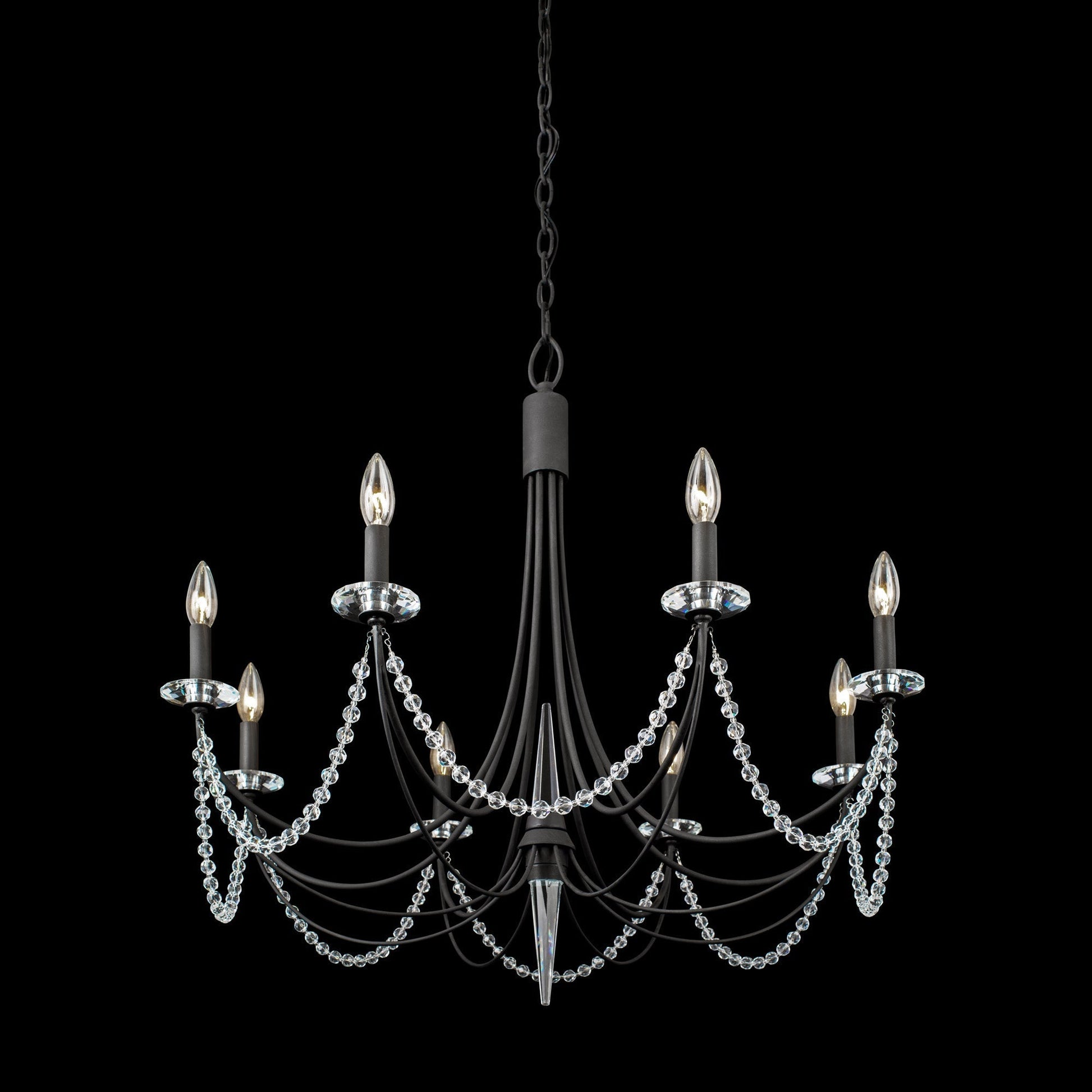 Purelux Postmodern Luxury Brass Metal Crystal Chandelier - Lamp Copper