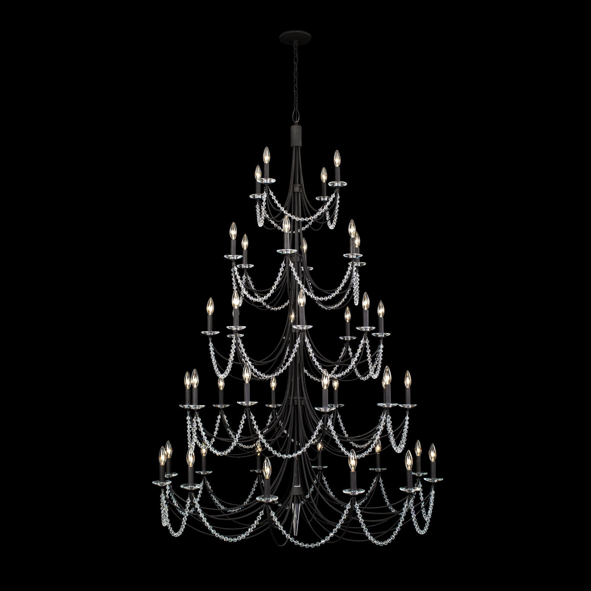 Purelux Postmodern Luxury Brass Metal Crystal Chandelier - Lamp Copper
