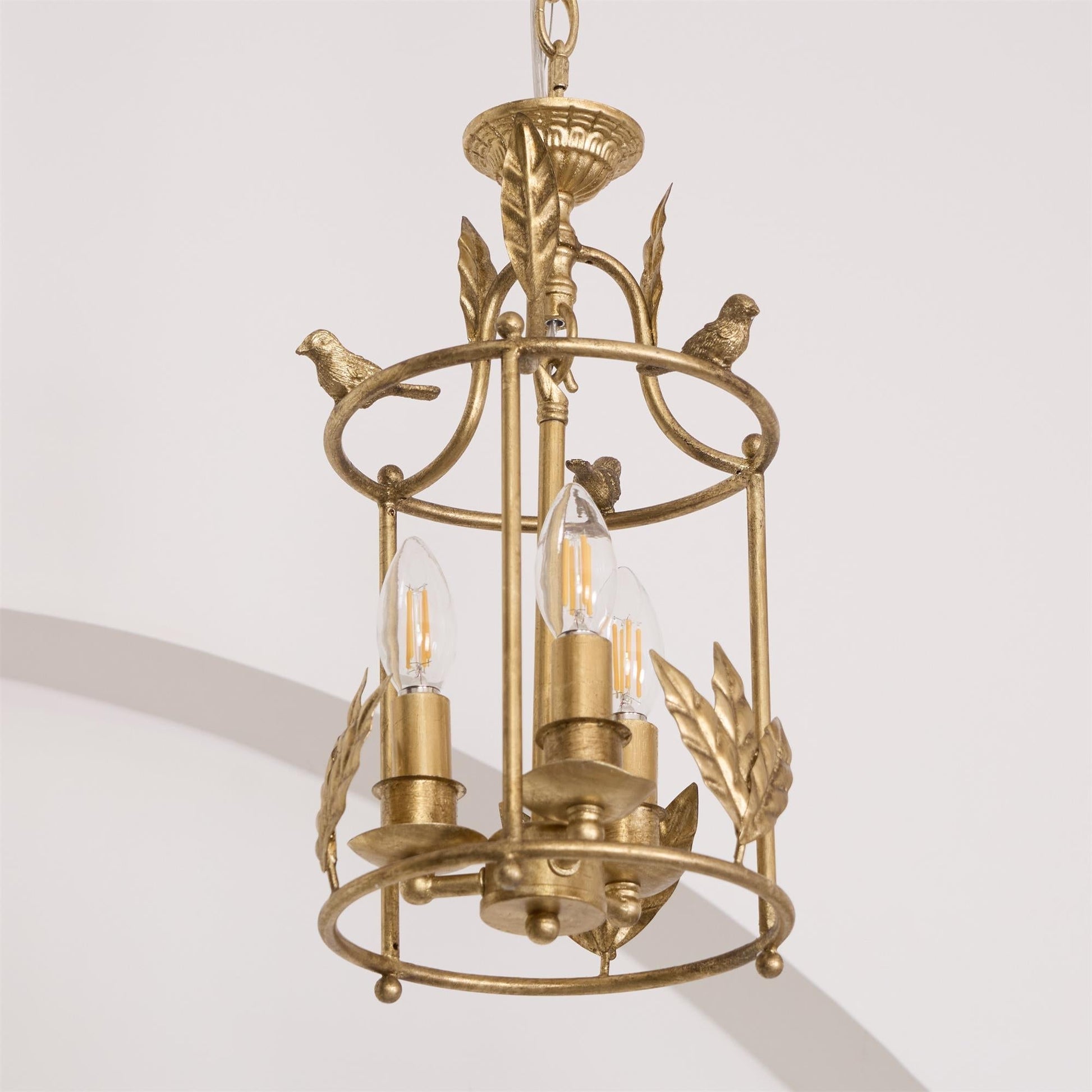 Hylite Vintage Industrial Gold Metal Lantern Pendant Lamp - Lamp Copper