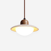 Duvio Travertine Pendant Light - Lamp Copper
